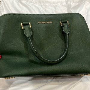 Michael Kors Savannah MD Satchel in Moss